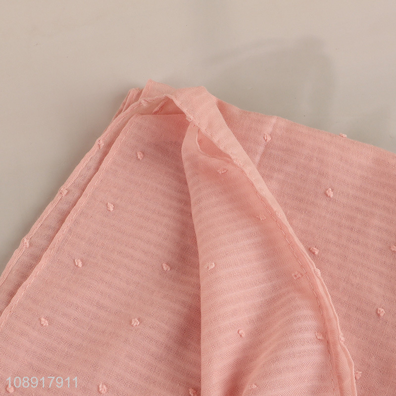 China supplier pink outdoor summer scarf shawl scarf for sale