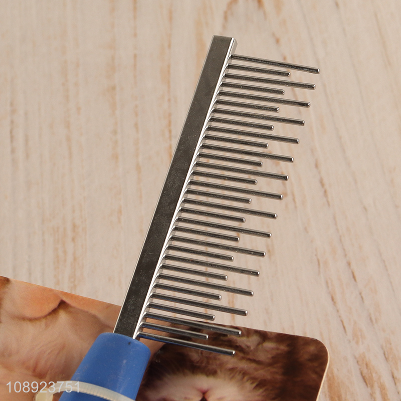 Yiwu market metal toothed pet grooming brush for sale