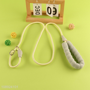 Top sale polyester outdoor pet dog <em>leash</em> with foam handle
