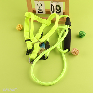 Yiwu market elastic outdoor adjustable dog harness and <em>leash</em> set