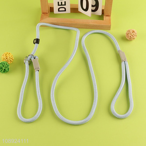 Good price polyester outdoor training adjustable dog collar and <em>leash</em> set