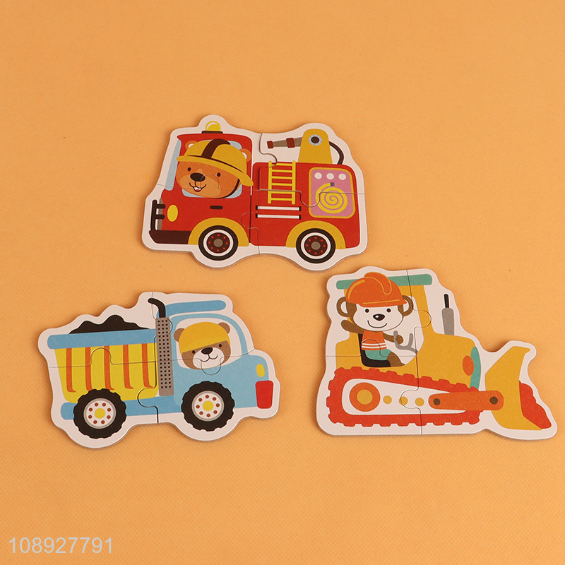 New Product Cartoon Animal Wooden Jigsaw Puzzle for Toddlers