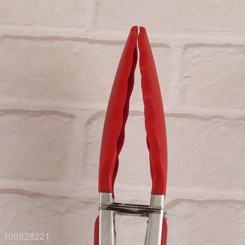 High Quality Silicone Kitchen Tongs Heat Resistant Barbecue Tongs