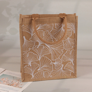 High Quality Reusable Jute Tote <em>Bag</em> Burlap <em>Gift</em> Tote with Handle