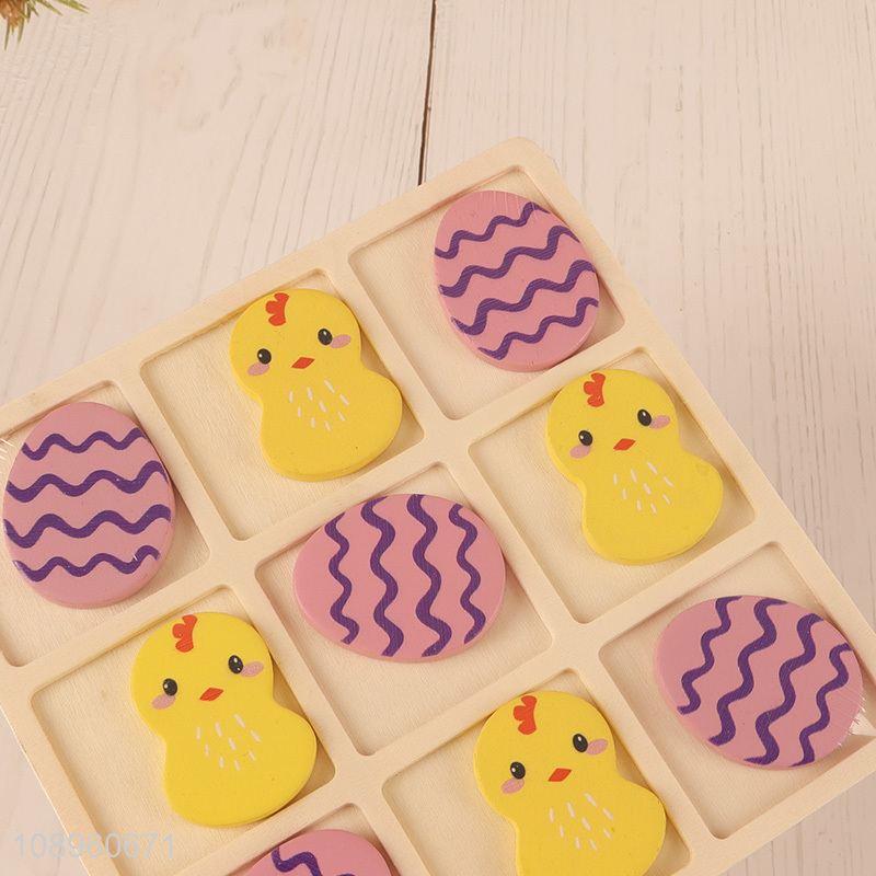 Latest products wooden tic tac toe toy  wooden educational toy