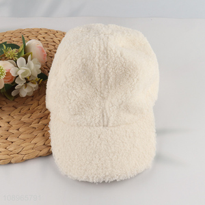 Wholesale Winter <em>Baseball</em> Hat Imitation Lamb Wool <em>Baseball</em> <em>Cap</em> for Men Women