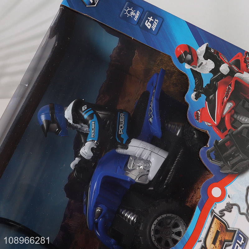 Yiwu market kids 1：16 remote control cross country motorcycle toys