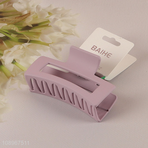 Top sale purple ladies hair accessories hair claw clips