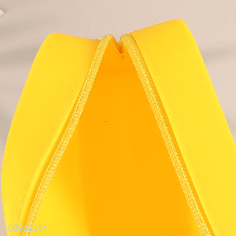 Factory Supply Silicone Pencil Bag Portable Pencil Pouch School Supplies