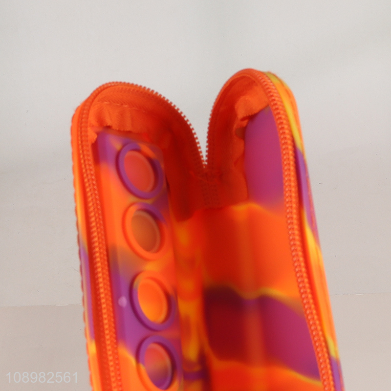 New Product Multi-Function Silicone Pencil Case Pop It Zipper Pencil Pouch