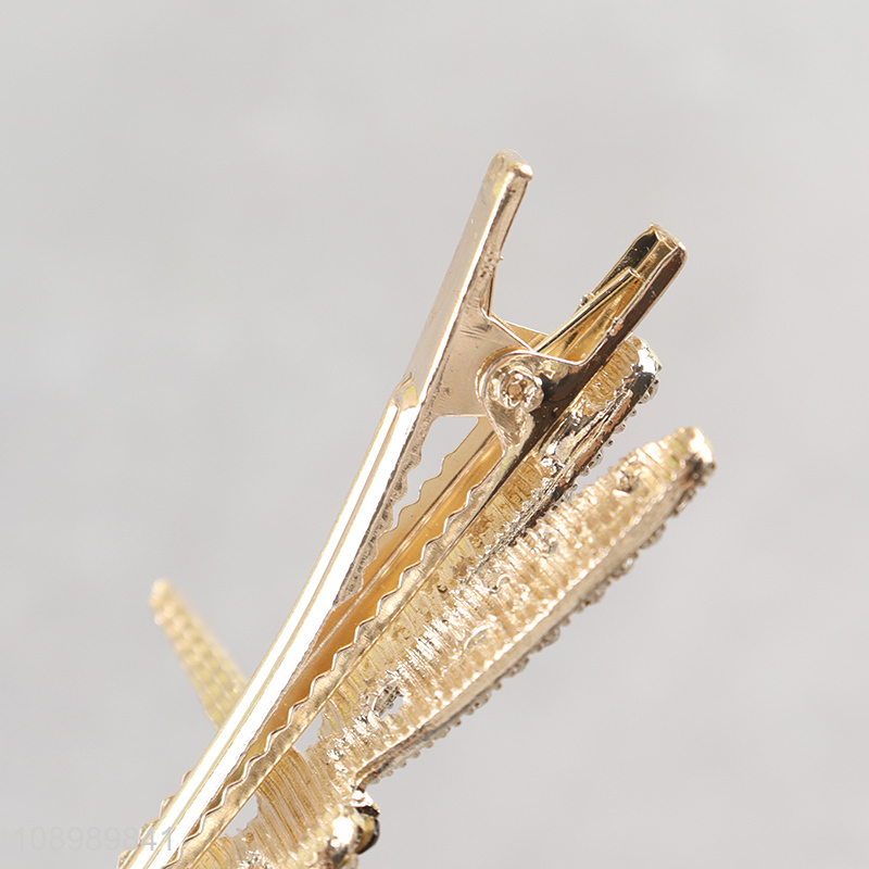 Latest products dragonfly shape girls diamond-encrusted hairpin