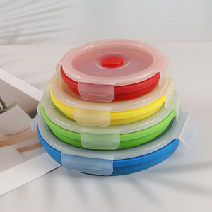 High Quality Collapsible Silicone Food Storage Container <em>Meal</em> Prep Lunch Container