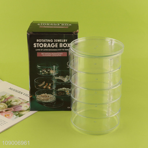 New Arrival 5-Layer Rotating Jewelry Storage Box for Necklaces <em>Earrings</em>