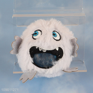 Hot selling monster shape <em>plush</em> squeeze ball toys stress relief toys