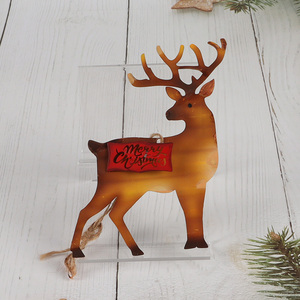 New Arrival Christmas Reindeer Hanging Decorations Xmas Hanging <em>Metal</em> <em>Ornaments</em>
