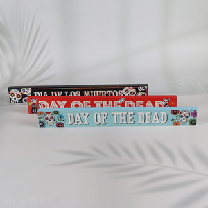 Wholesale Day of The Dead Wooden <em>Centerpiece</em> Table Decorations Halloween Party Supplies