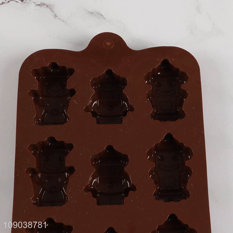 New Product 12-Cavity Non-Stick Flexible Silicone Chocolate Candy Molds