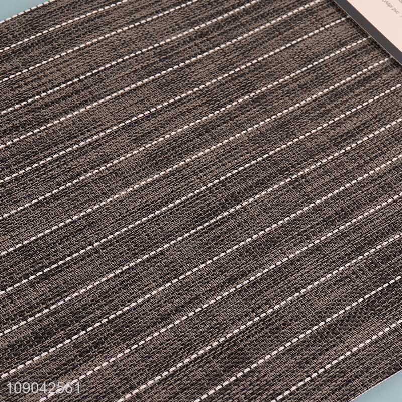 Factory price rectangle home restaurant place mat dinner mat for sale