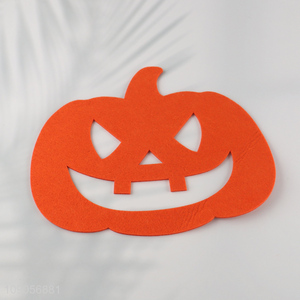 Online Wholesale Halloween <em>Placemats</em> Hollow Out Coaster Non-Woven Pumpkin <em>Placemats</em>