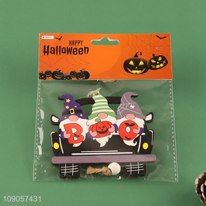 Online Wholesale Halloween Wooden Hanging Ornaments Wooden Pumpkin Car <em>Pendants</em>