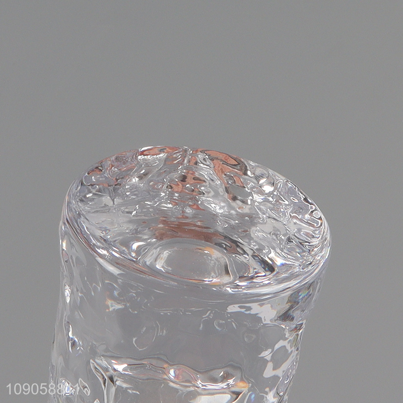 Best sale home decor clear glass candlestick candle holder tealight candle holder