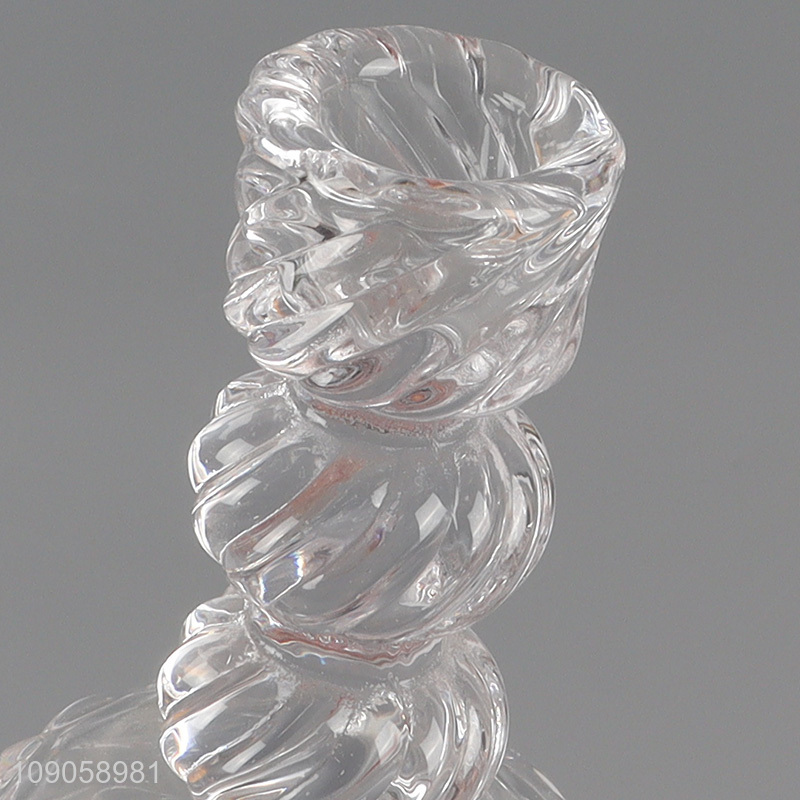 Most popular home decor party decoration glass tealight candle holder candlestick