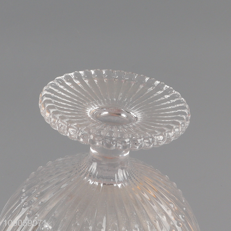 Best selling clear glass ice cream cup milk shake cup dessert container