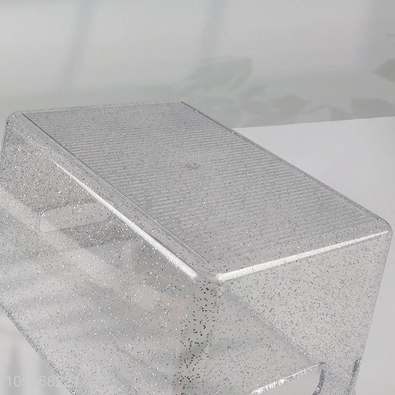 Hot Sale Gold Silver Plastic Storage Bins for Kitchen Pantry Office