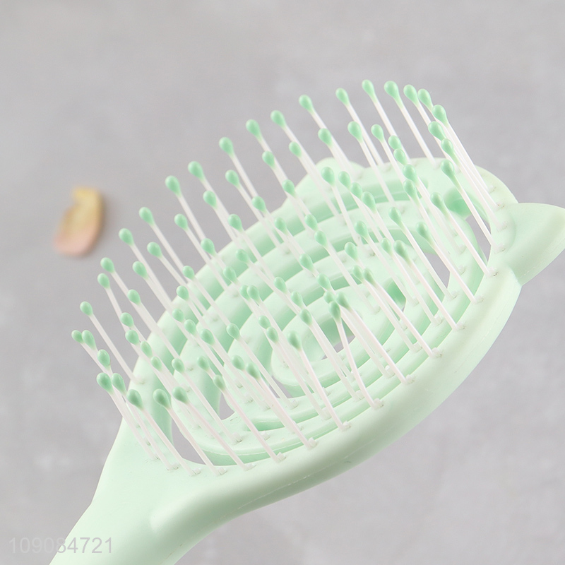 Yiwu market anti-static hollow hair comb hair brush for women