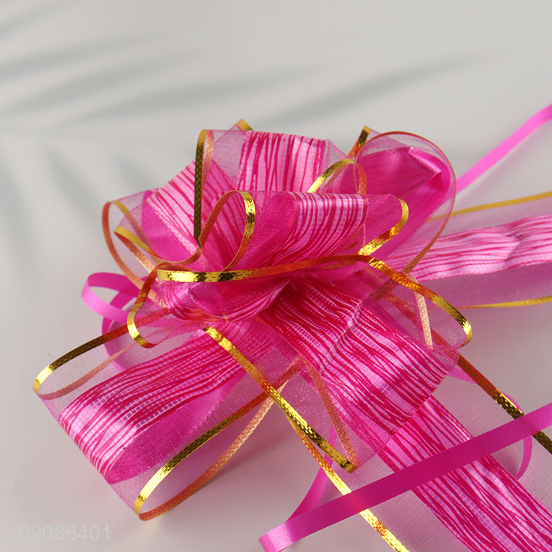 Top quality disposable pull bow gifts packaging ribbon for sale