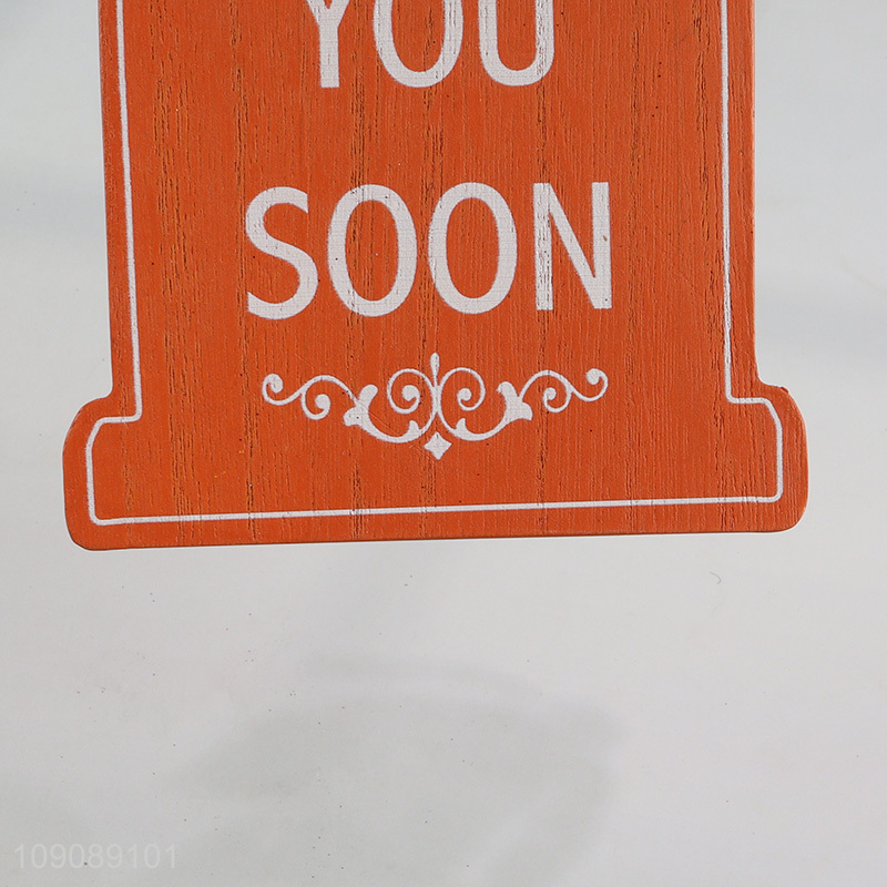 Yiwu market see you soon wooden crafts wall decor home decor