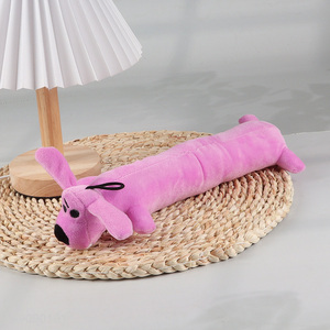 Hot products dog shape plush squeaky toys pet chew toys for sale