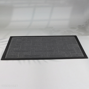 Best selling anti-slip rectangle polyester floor mat door mat for home