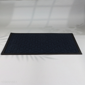 Most popular rectangle polyester anti-slip floor mat door mat for home
