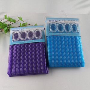High Quality 178X183cm Plastic Shower Curtain Waterproof Bath Curtain