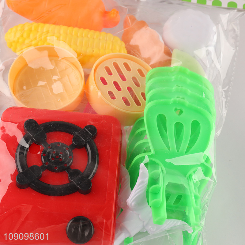 China Imports 28PCS Kids Pretend Play Kitchen Toys with Furniture & Tableware