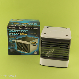 Factory Price USB Rechargeable Ice Fan Air Cooler with Led Night Light
