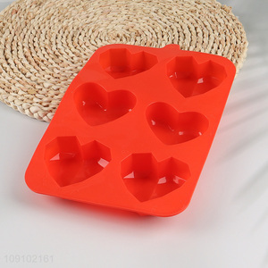 China supplier heart shape silicone candy mold chocolate mold baking tool