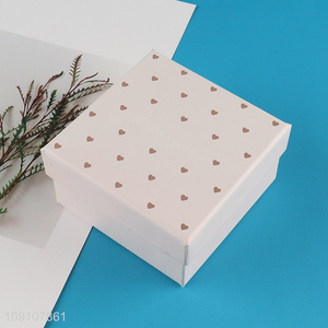 New Product Square Paper Gift Boxes Custom Jewelry Gift Boxes