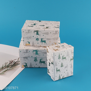 High Quality 3 Pack Cardboard Gift Boxes Christmas Gift Boxes Set