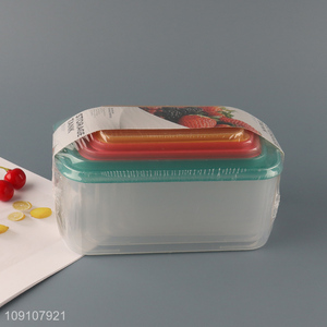 Factory Price 5 Pieces <em>Plastic</em> Food Storage <em>Containers</em> Set with Leakproof Lids