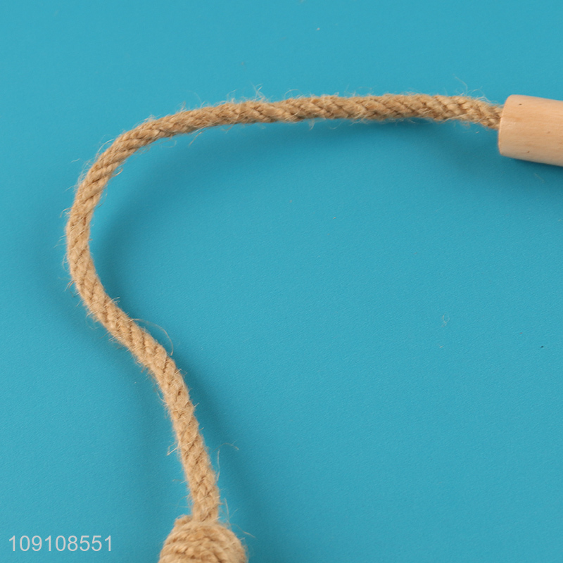 Wholesale Wood & Rope Wall Toilet Paper Holder Hanging Paper Towel Holder