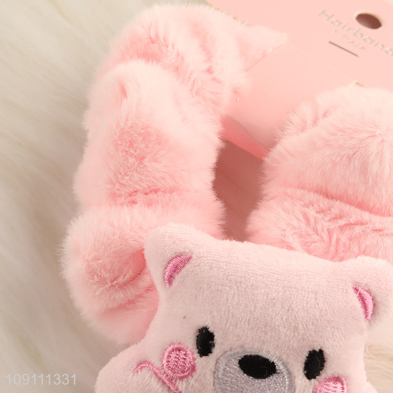 China factory pink cartoon girls hair ring hairband hair accessories