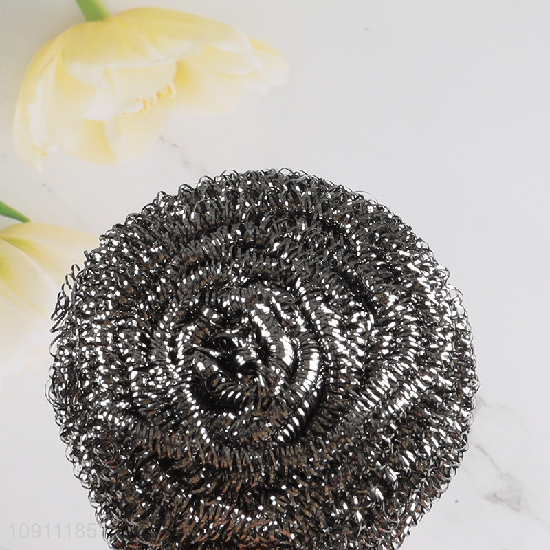 Factory Supply 2 Pieces Stainless Steel Wool Scrubbers Metal Scouring Pads