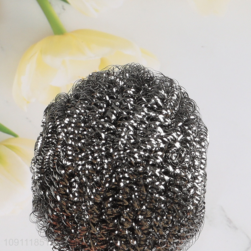 Factory Supply 2 Pieces Stainless Steel Wool Scrubbers Metal Scouring Pads