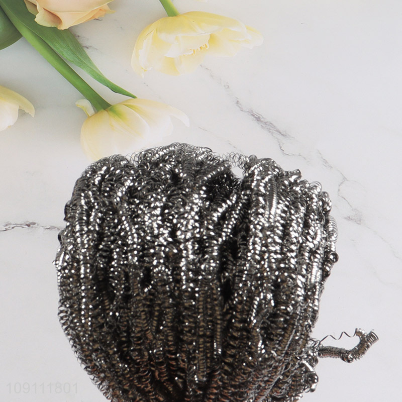 High Quality Stainless Steel Wool Scrubber Heavy Duty Dish Scrubber