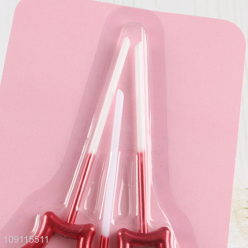 Online Wholesale 3 Pieces Star And Heart Birthday Candles Party Cake Candles for Decoration