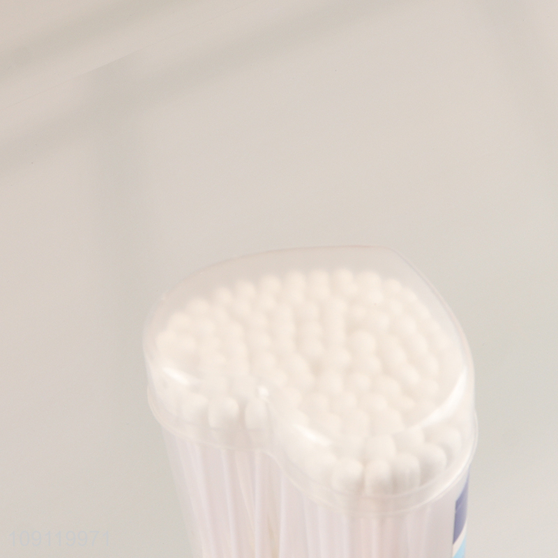 Good Quality Cotton Swabs 100 Pieces Plastic Stick Cotton Buds for Makeup