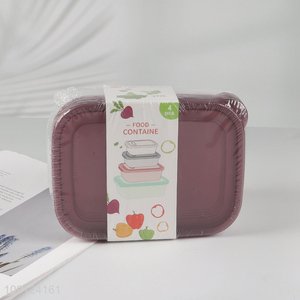 High Quality 4 Pieces Plastic Food Storage Containers <em>Meal</em> Prep Containers