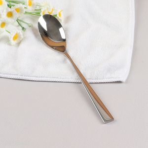 Online Wholesale Long Handle Dinner Spoon Stainless Steel Dinner Spoon